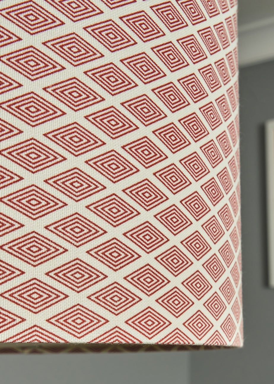 INLIGHT HARLE Easyfit Linen Shade with Diffuser Burgundy (20cm x 40cm)