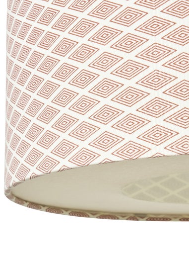 INLIGHT HARLE Easyfit Linen Shade with Diffuser Burgundy (20cm x 40cm)