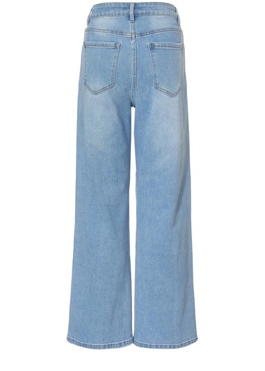 Quiz Blue Striped Side Jeans