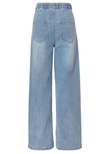 Quiz Blue Drawstring Waist Jeans