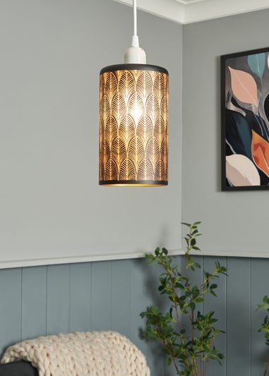 INLIGHT ICARUS Easyfit Pattern Glass Black (20cm x 12cm)