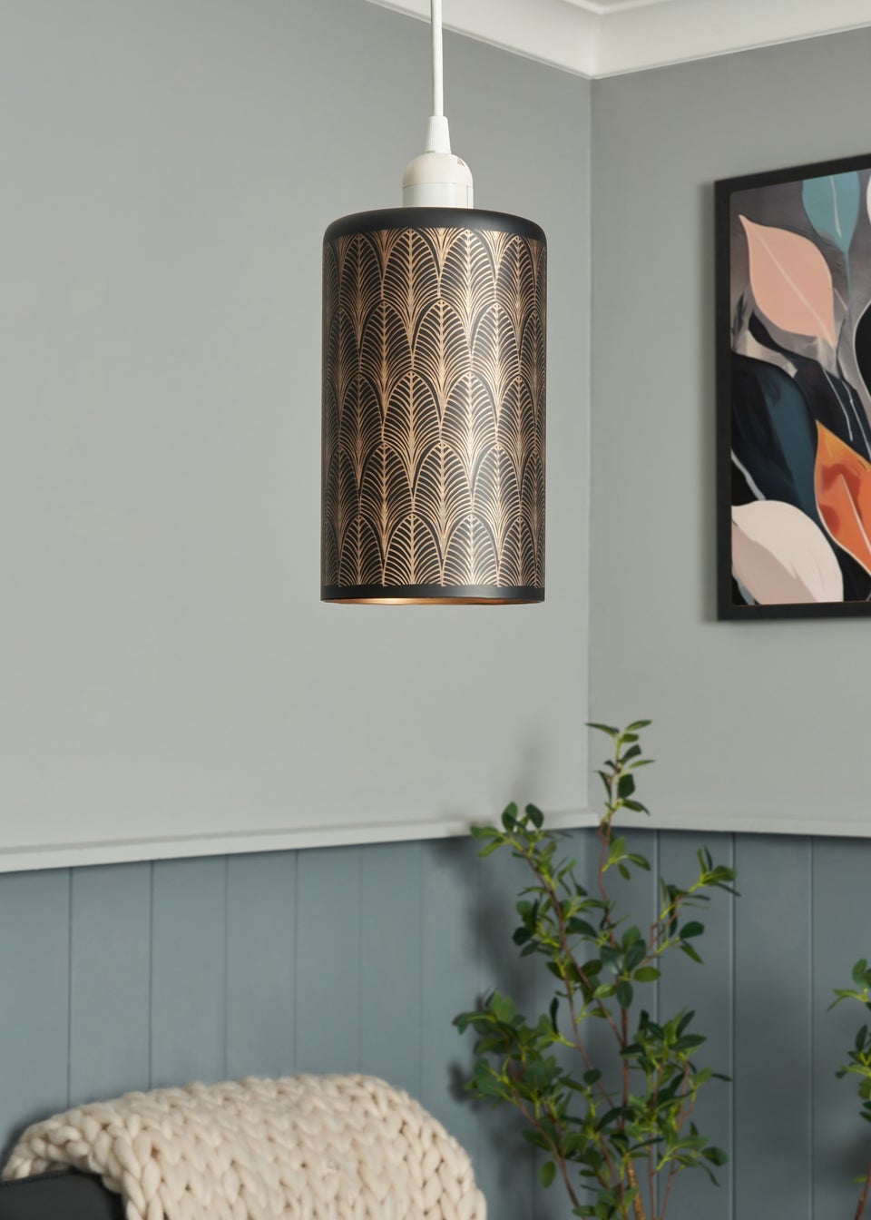 INLIGHT ICARUS Easyfit Pattern Glass Black (20cm x 12cm)