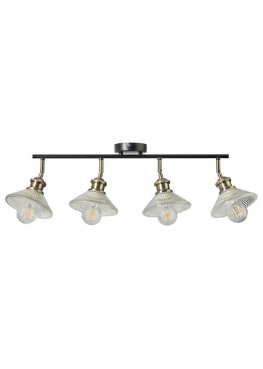 INLIGHT EZRA 4 Light Diner Black (23cm x 82cm)