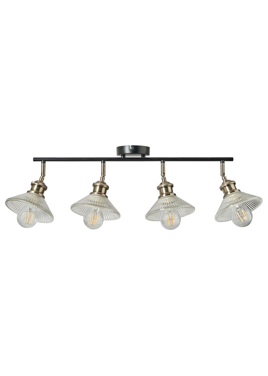 INLIGHT EZRA 4 Light Diner Black (23cm x 82cm)