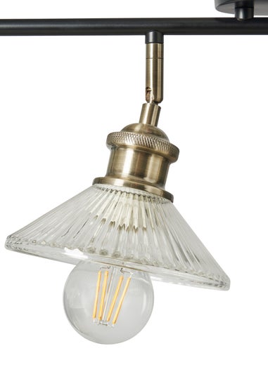 INLIGHT EZRA 4 Light Diner Black (23cm x 82cm)