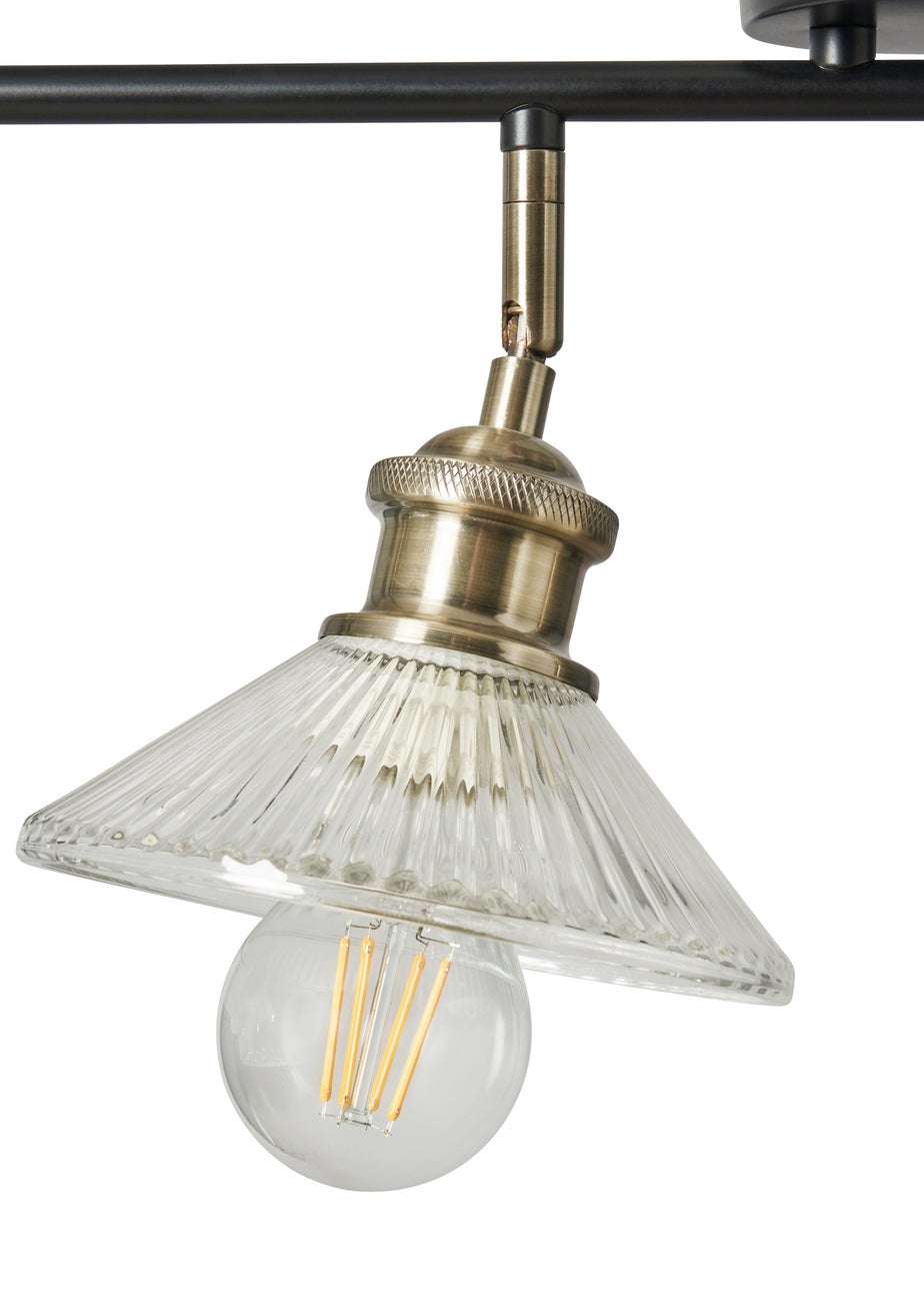 INLIGHT EZRA 4 Light Diner Black (23cm x 82cm)