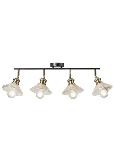 INLIGHT EZRA 4 Light Diner Black (23cm x 82cm)