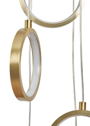 INLIGHT RIYAH 5 RING LED Brass Cluster (40-120cm x 30cm)