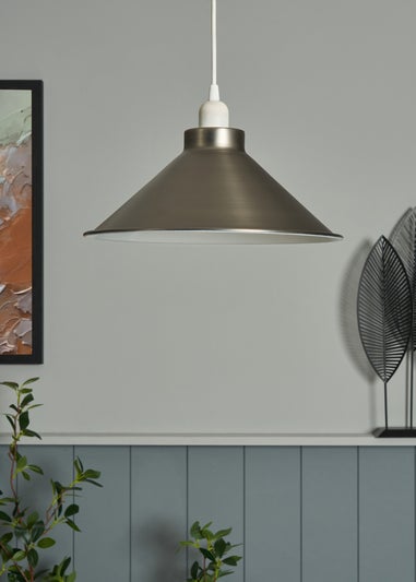 INLIGHT DALANI Easyfit Metal Pendant Pewter (14cm x 33cm)