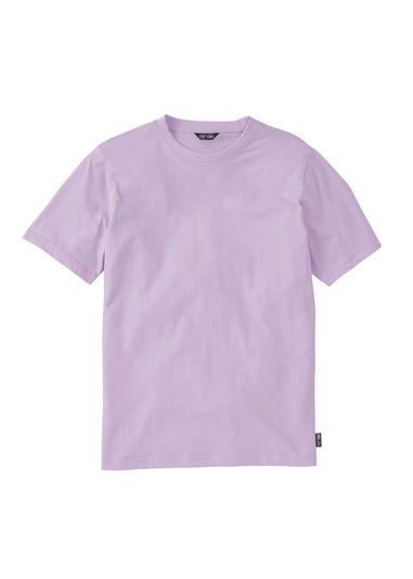 Cotton Traders Pastel Lilac Crew Neck T-Shirt