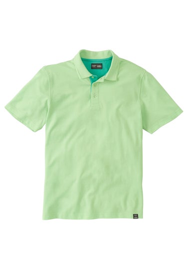 Cotton Traders Pale Lime Short Sleeve Polo Shirt