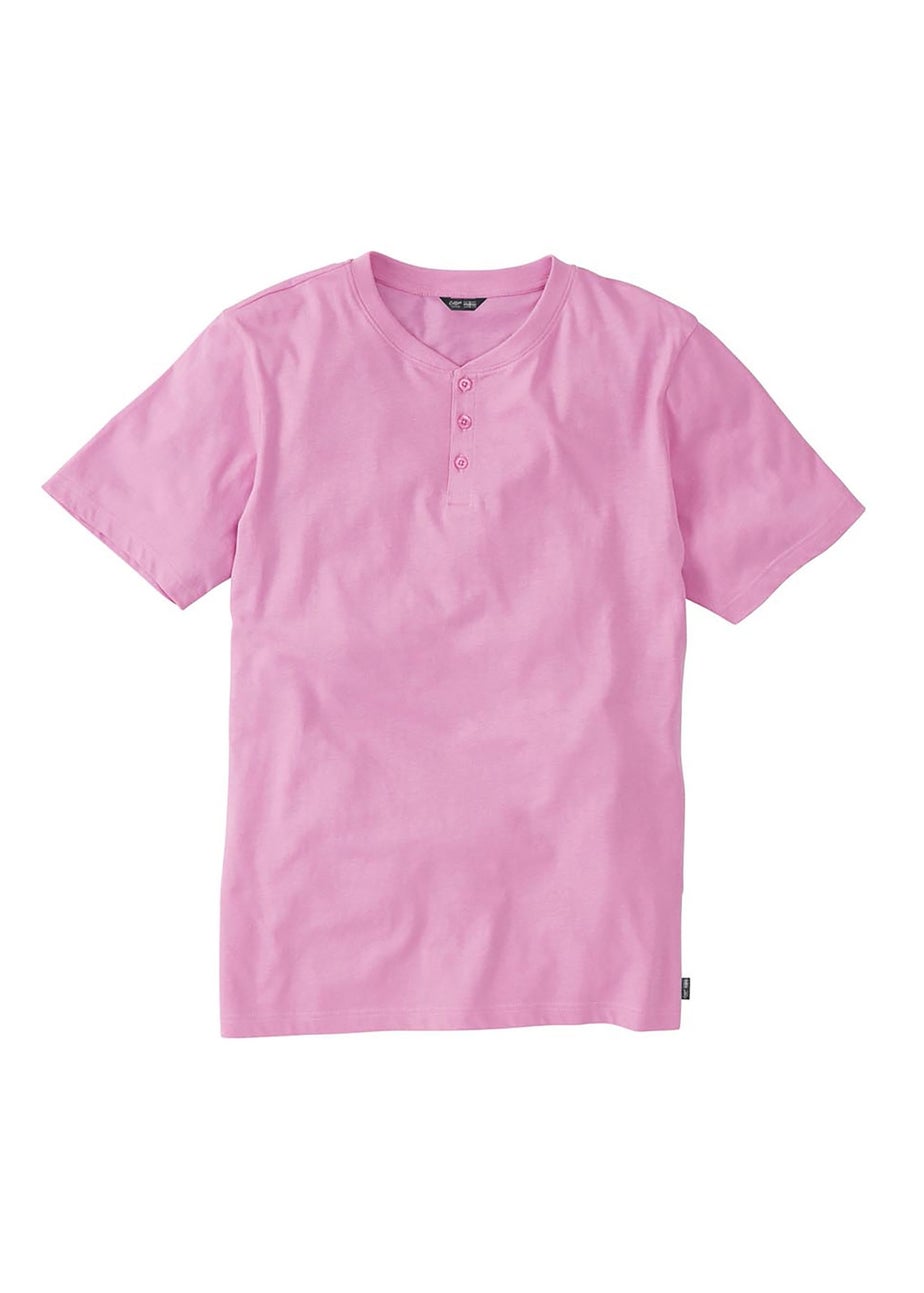 Cotton Traders Cherry Blossom Grandad T-Shirt