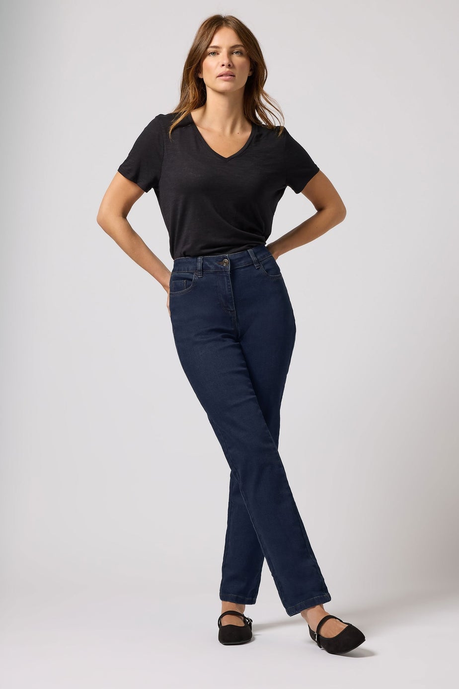 M&Co Indigo Blue Straight Leg Jeans