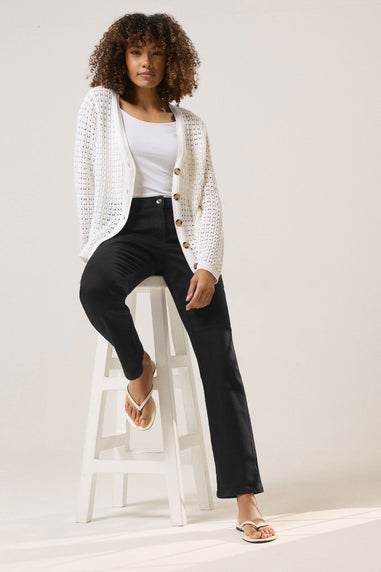 M&Co Black Straight Leg Jeans