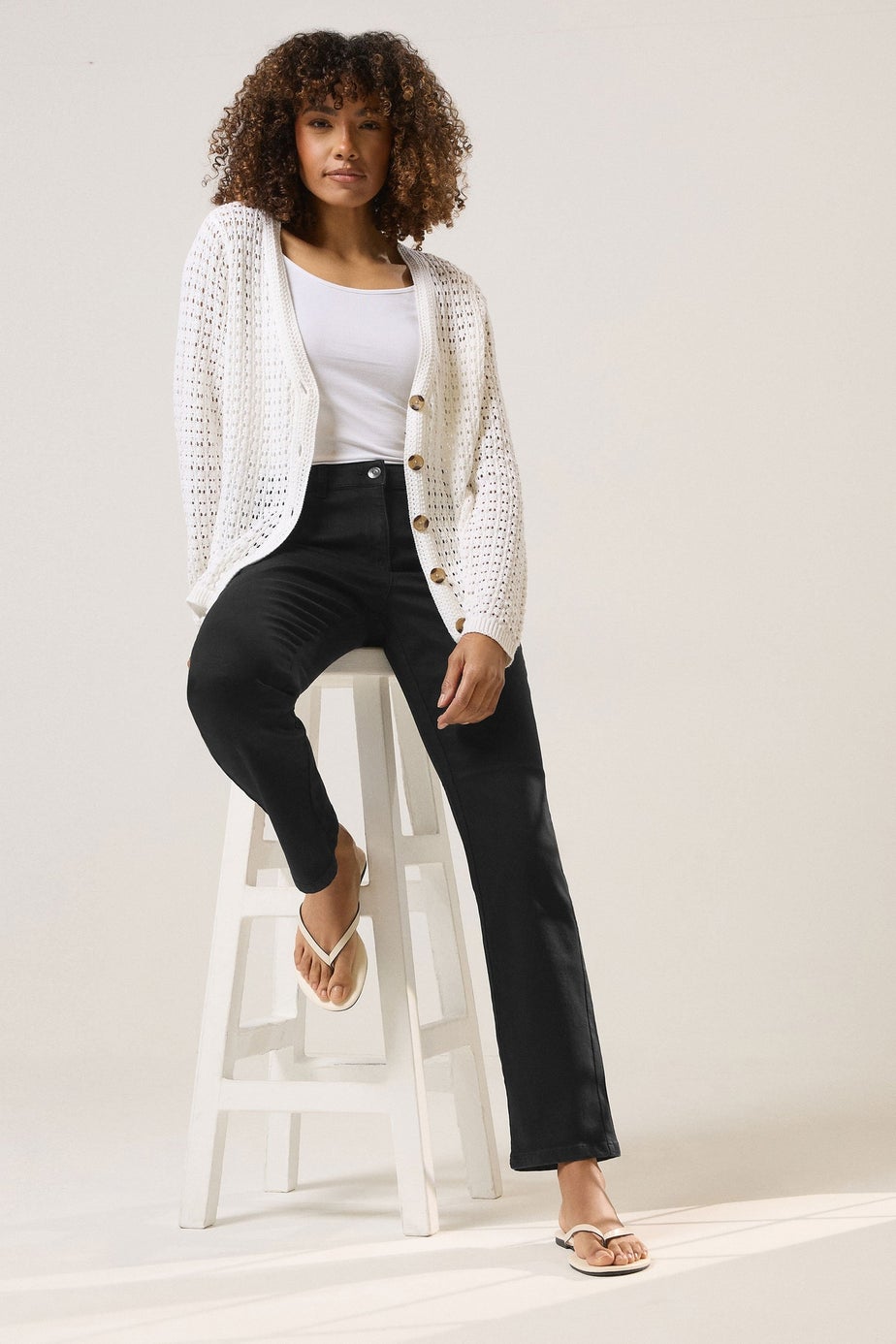 M&Co Black Straight Leg Jeans