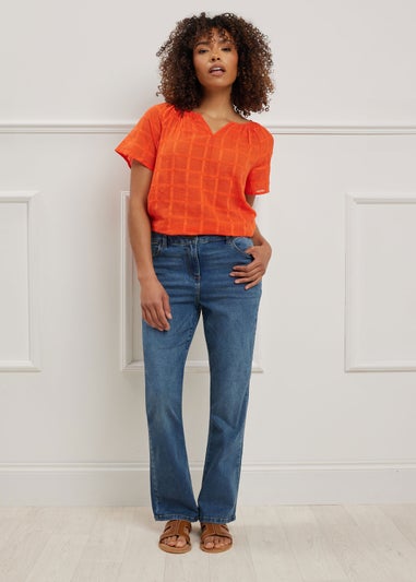 M&Co Blue Mid Wash Bootcut Jeans