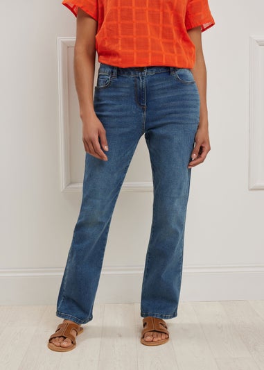 M&Co Blue Mid Wash Bootcut Jeans