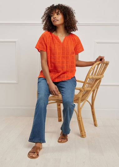 M&Co Blue Mid Wash Bootcut Jeans