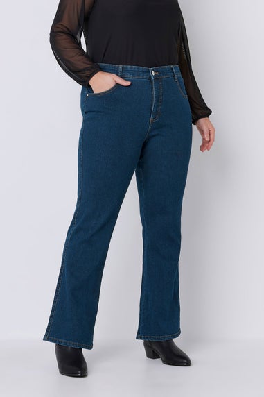 Evans Curve Fit Indigo Bootcut Jeans