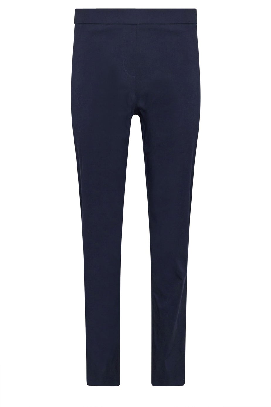 M&Co Navy Blue Straight Leg Bengaline Formal Trousers