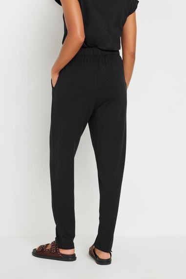 M&Co Black Elasticated Waist Hareem Trousers