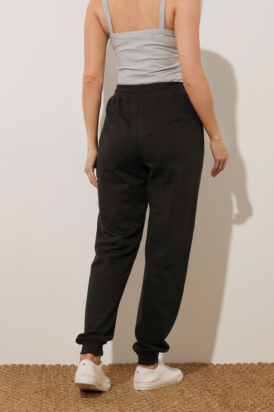 Long Tall Sally 2 Pack Black Basic Joggers