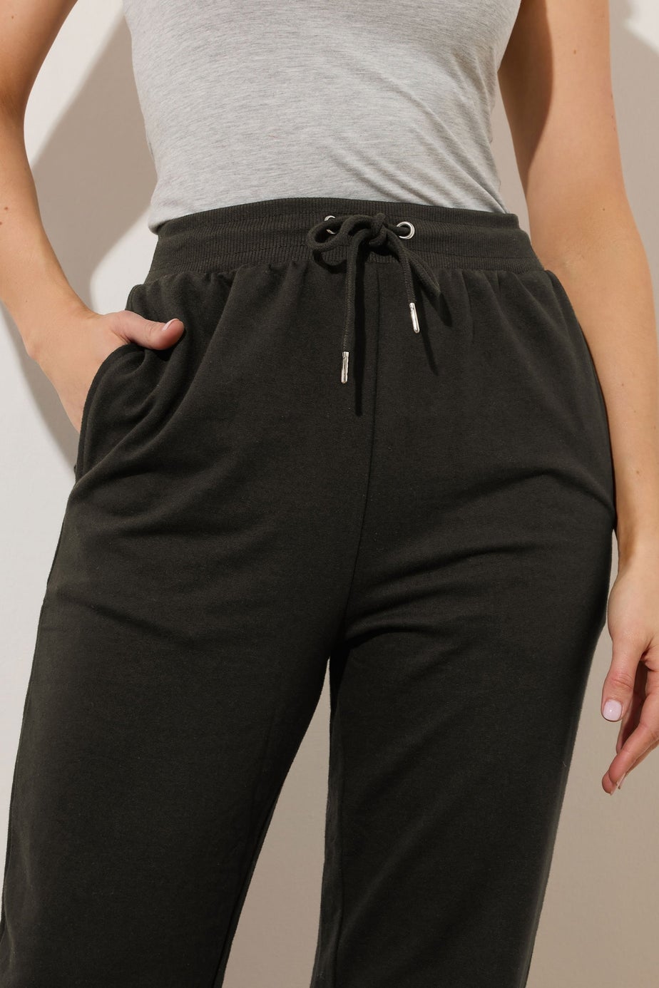 Long Tall Sally 2 Pack Black Basic Joggers