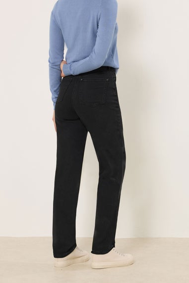Long Tall Sally Black Washed UNA Stretch Mom Jeans