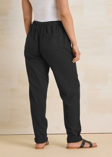 Long Tall Sally Black Lyocell Blend Joggers