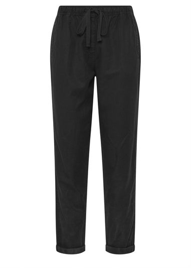 Long Tall Sally Black Lyocell Blend Joggers
