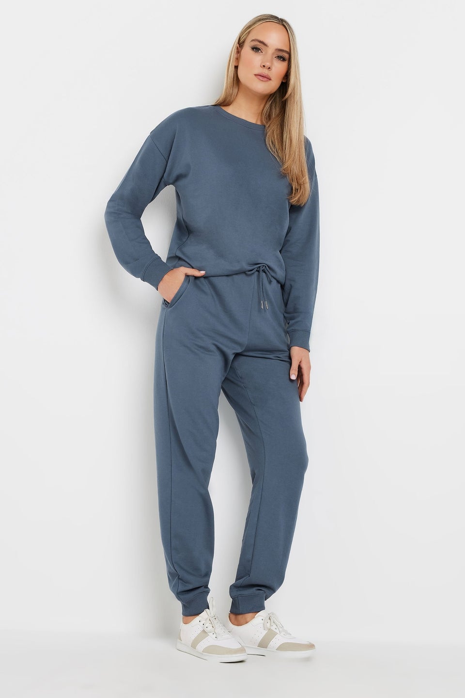 Long Tall Sally Denim Blue Cuffed Joggers