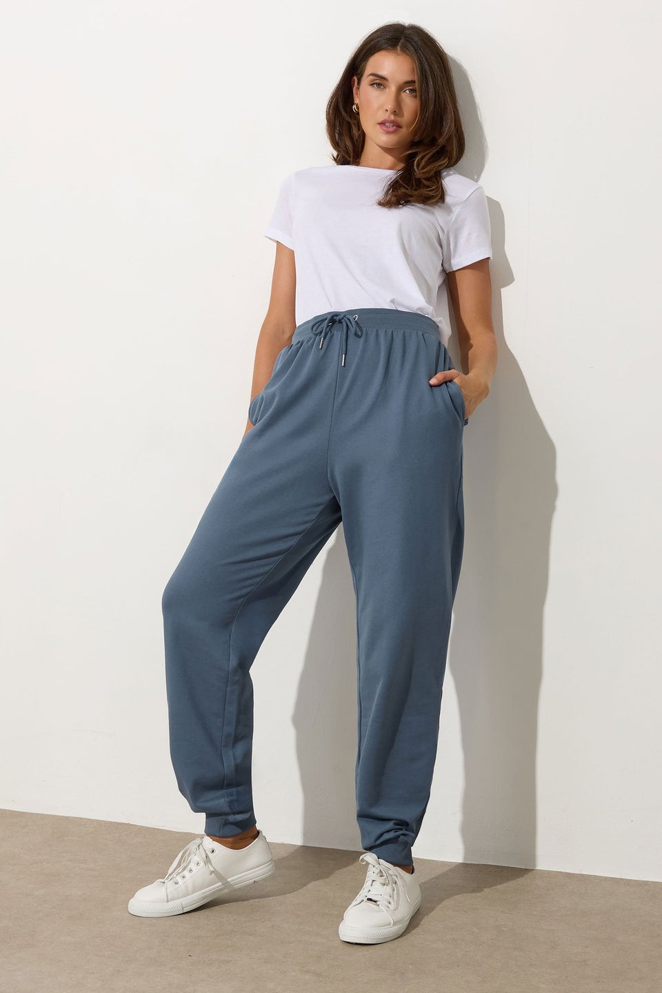 Long Tall Sally Denim Blue Cuffed Joggers