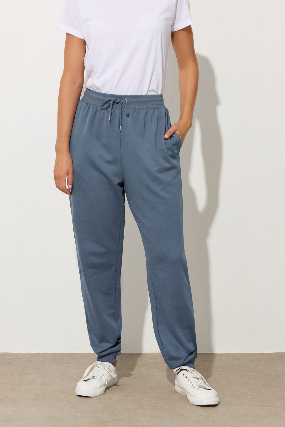Long Tall Sally Denim Blue Cuffed Joggers