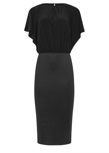 Long Tall Sally Black Scuba Midi Dress