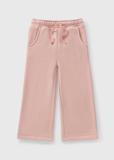 Girls Pink Wide Leg Jogging Bottoms (1-7yrs)