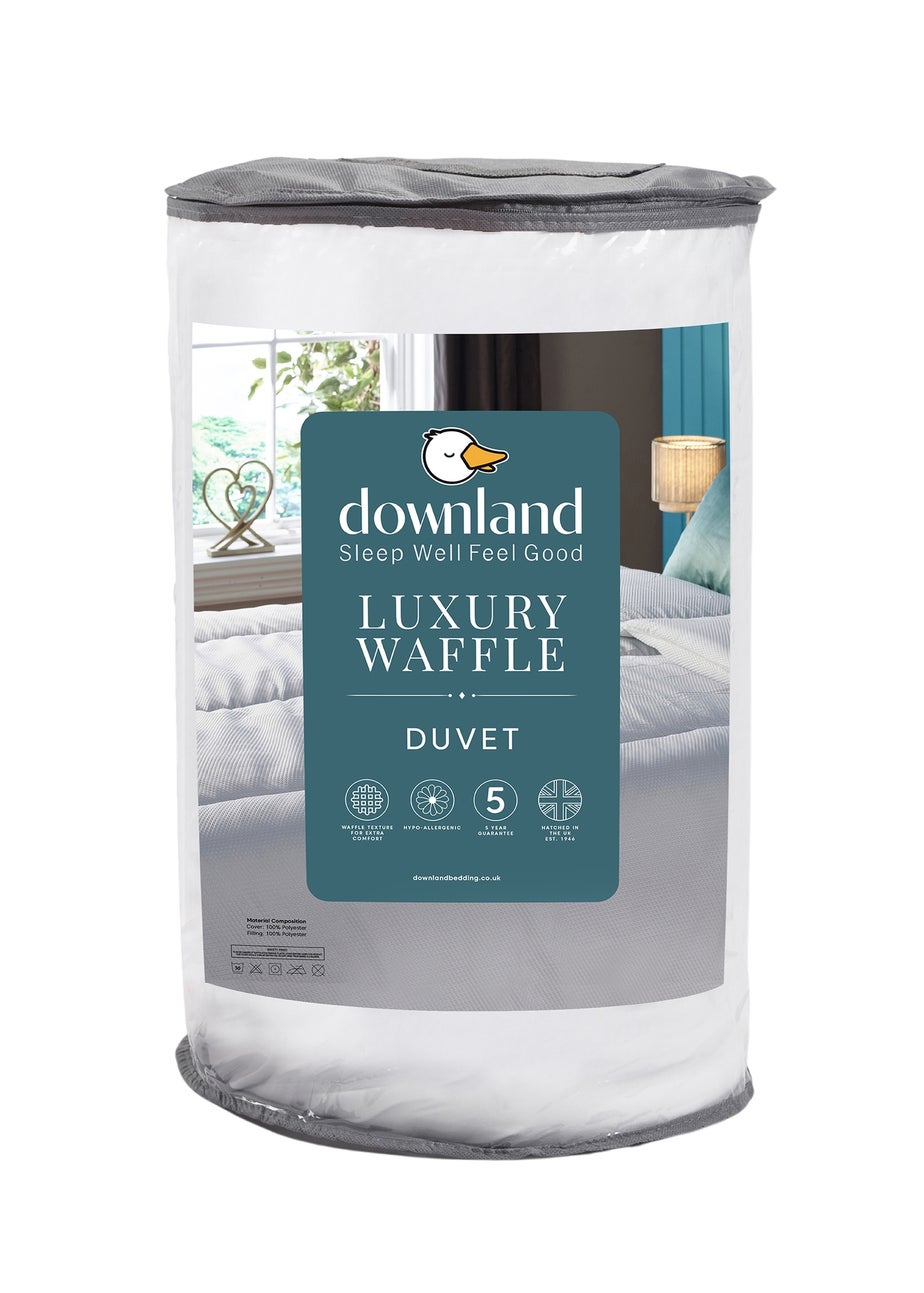 Downland White Waffle Duvet (10.5 Tog)