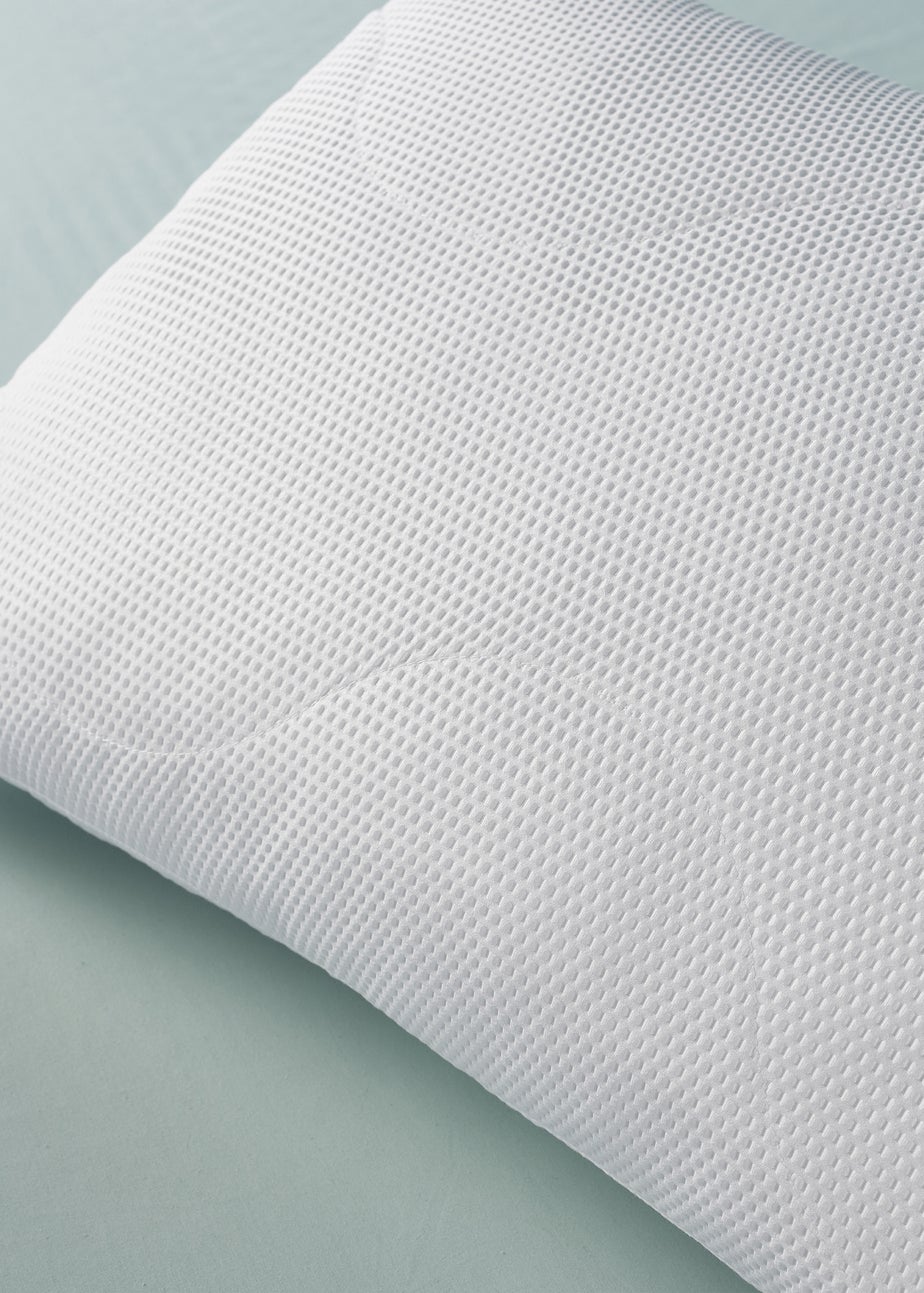 Downland White Luxury Waffle Pillow Pair