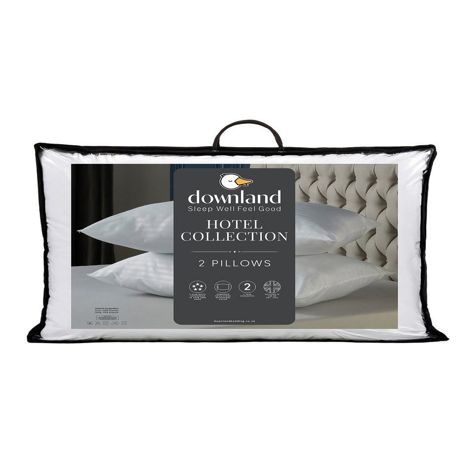 Downland White Hotel Collection Pillow Pair
