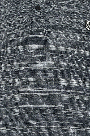BadRhino Navy Blue Jacquard Polo Shirt