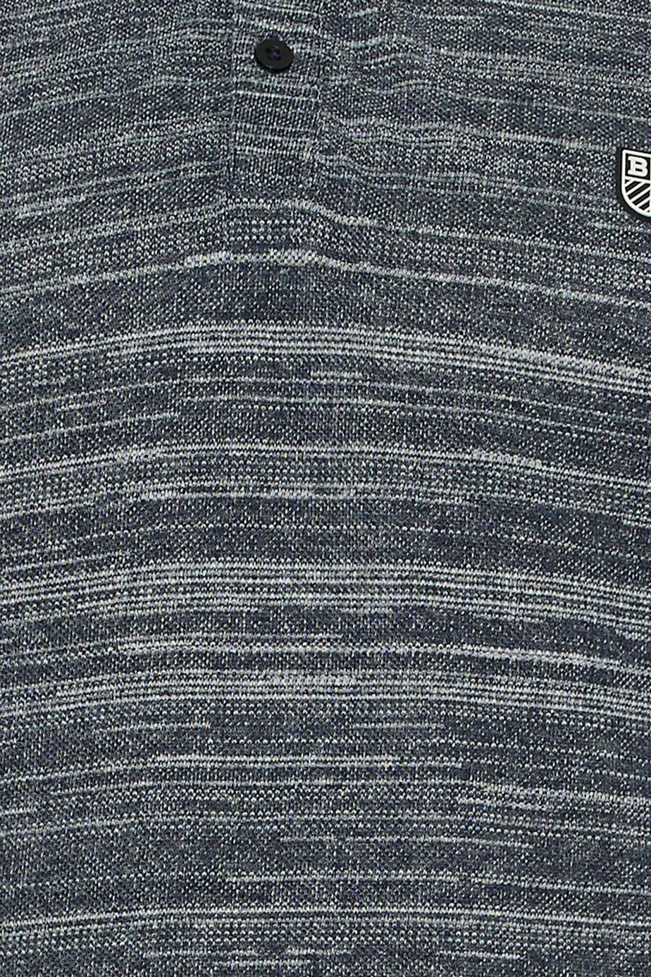 BadRhino Navy Blue Jacquard Polo Shirt