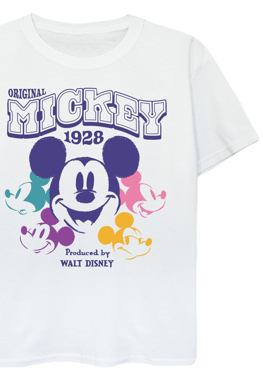 Disney Mickey Mouse Multi Kids White Graphic T-Shirt (3-13 Years)