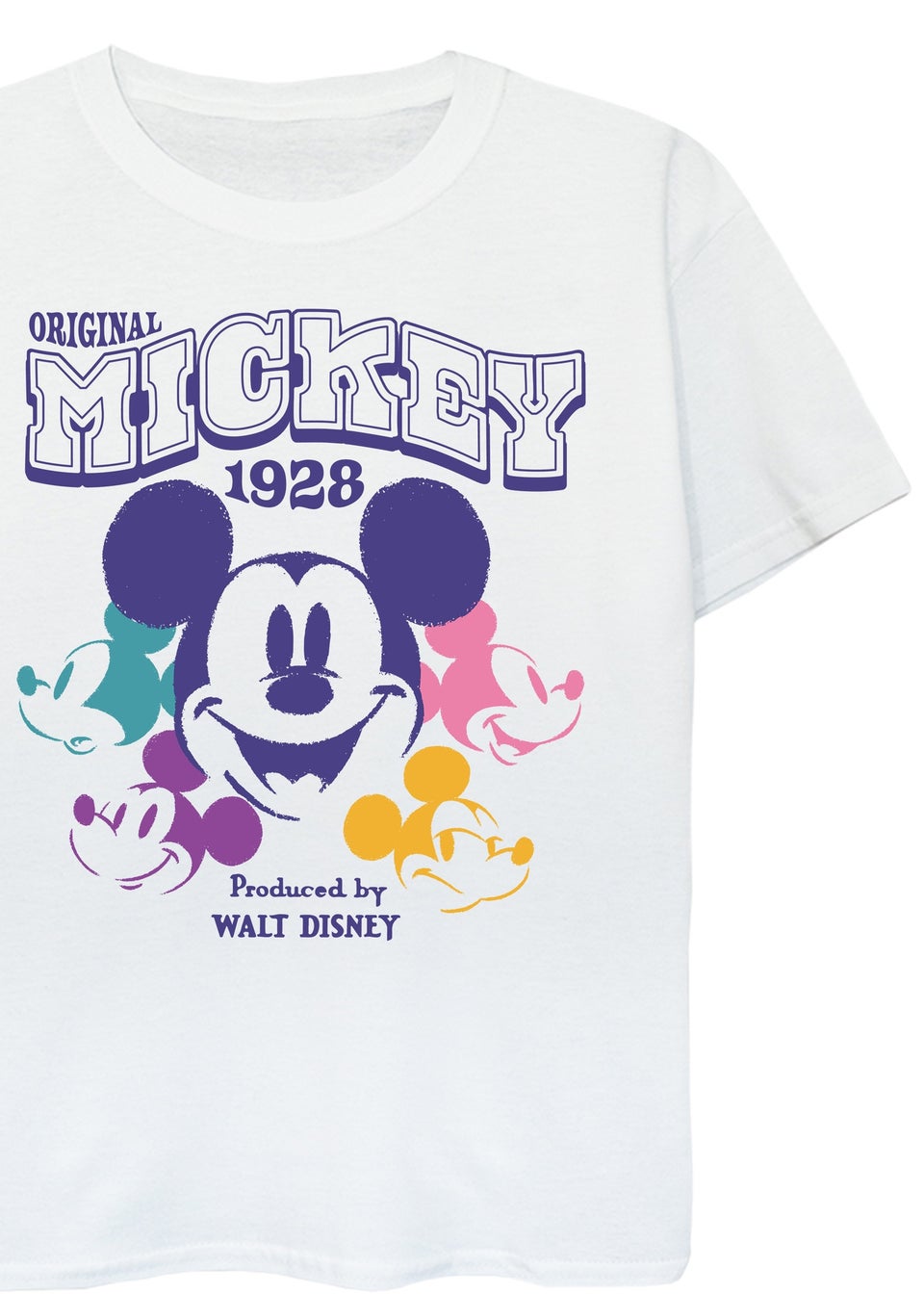 Disney Mickey Mouse Multi Kids White Graphic T-Shirt (3-13 Years)