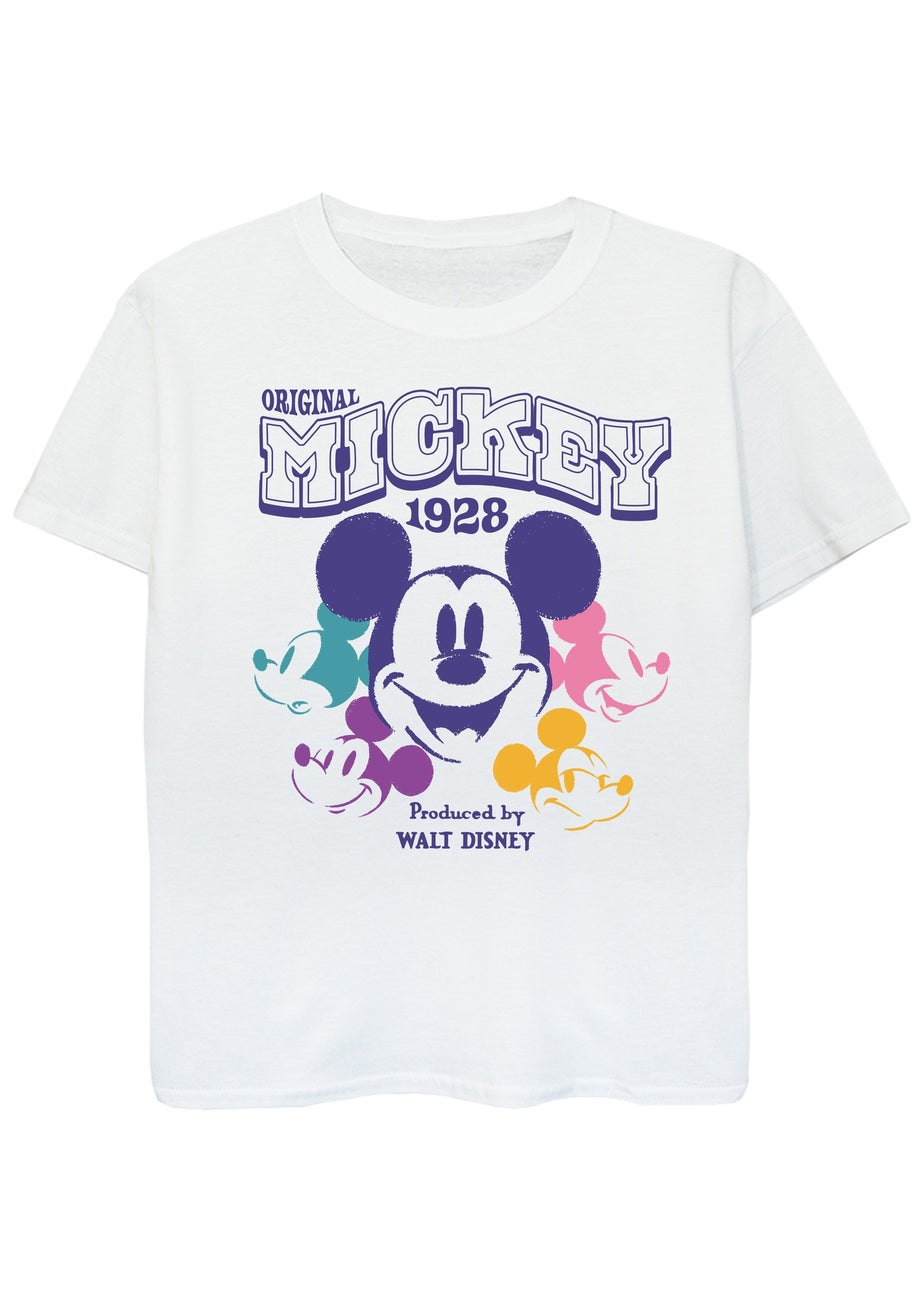 Disney Mickey Mouse Multi Kids White Graphic T-Shirt (3-13 Years)