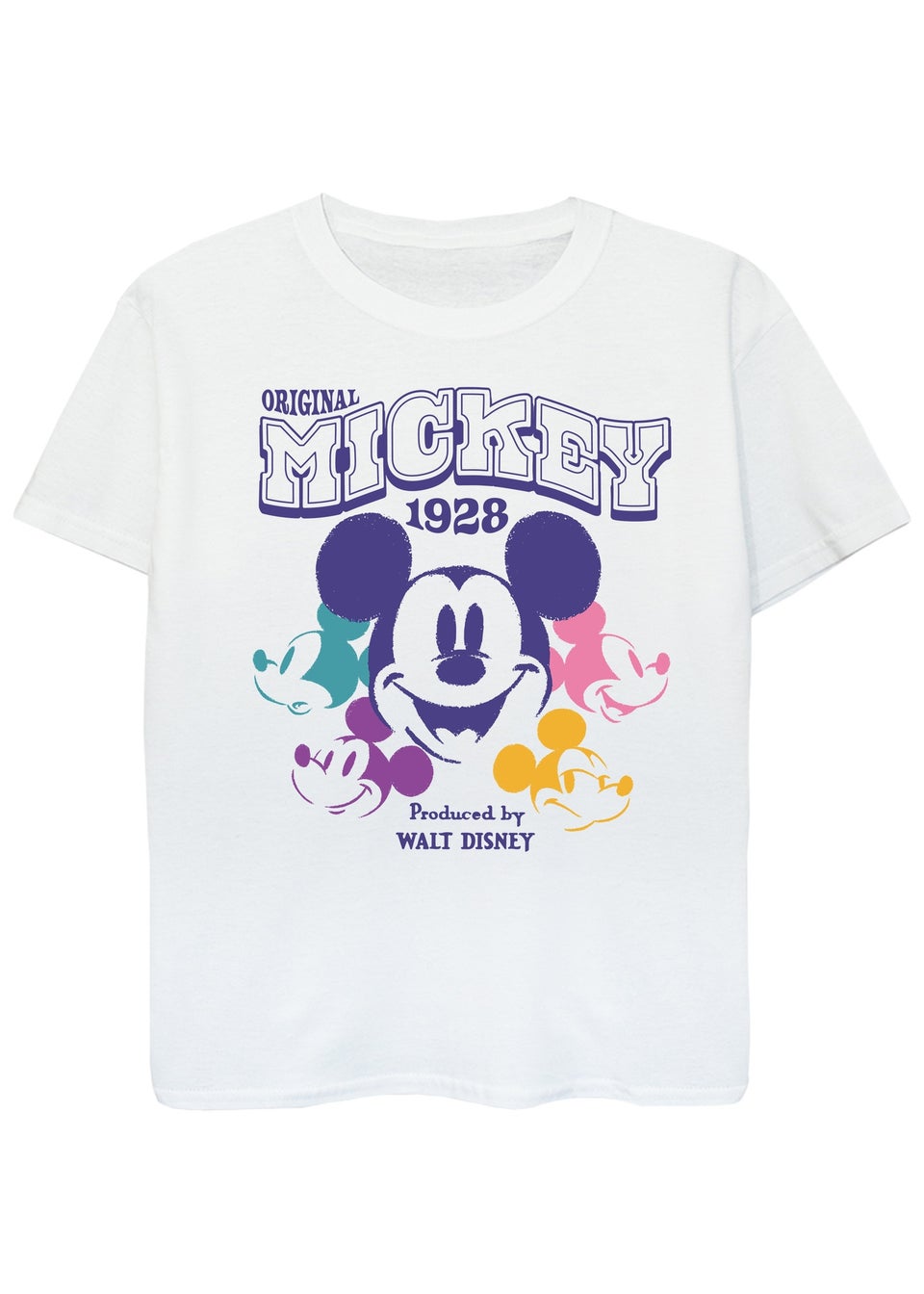 Disney Mickey Mouse Multi Kids White Graphic T-Shirt (3-13 Years)
