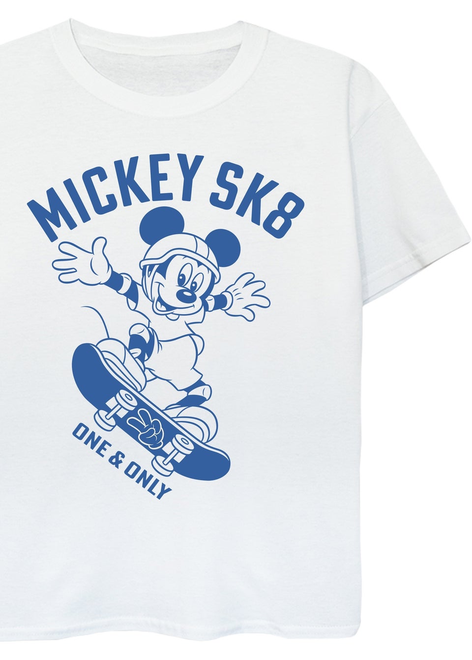 Disney Mickey Mouse Sk8 Kids White Graphic T-Shirt (3-13 Years)
