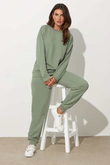 Long Tall Sally Sage Green Crew Neck Sweatshirt
