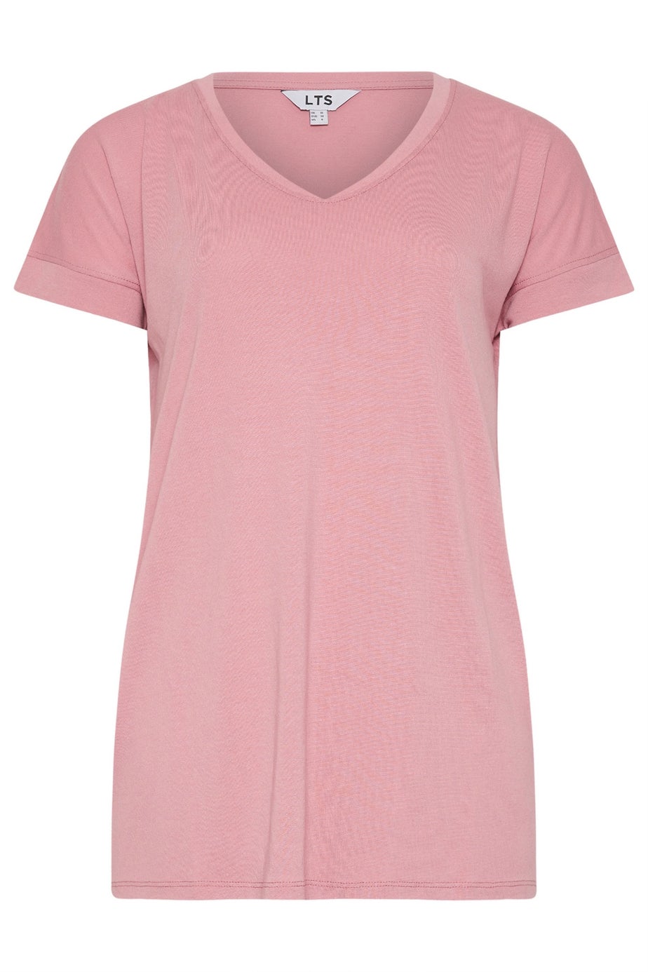 Long Tall Sally Premium Pink V-Neck T-Shirt