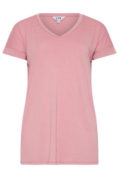 Long Tall Sally Premium Pink V-Neck T-Shirt