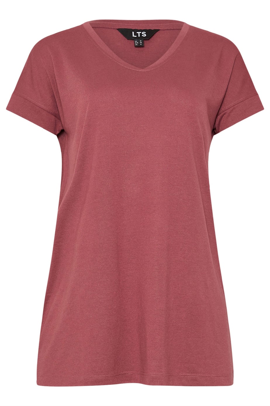 Long Tall Sally Premium Coral Pink V-Neck Modal T-Shirt