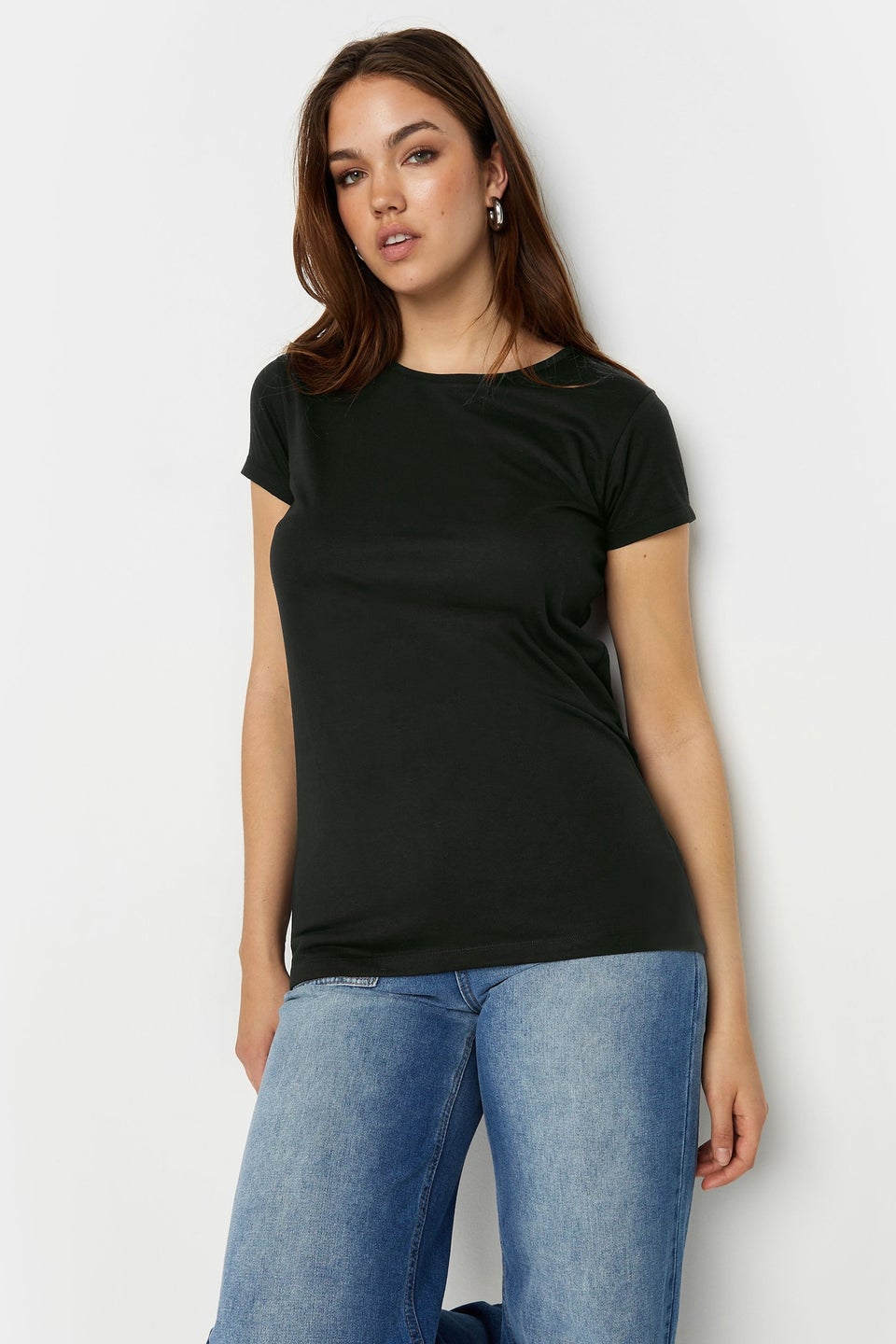 Long Tall Sally 2 Pack Black & White T-Shirts